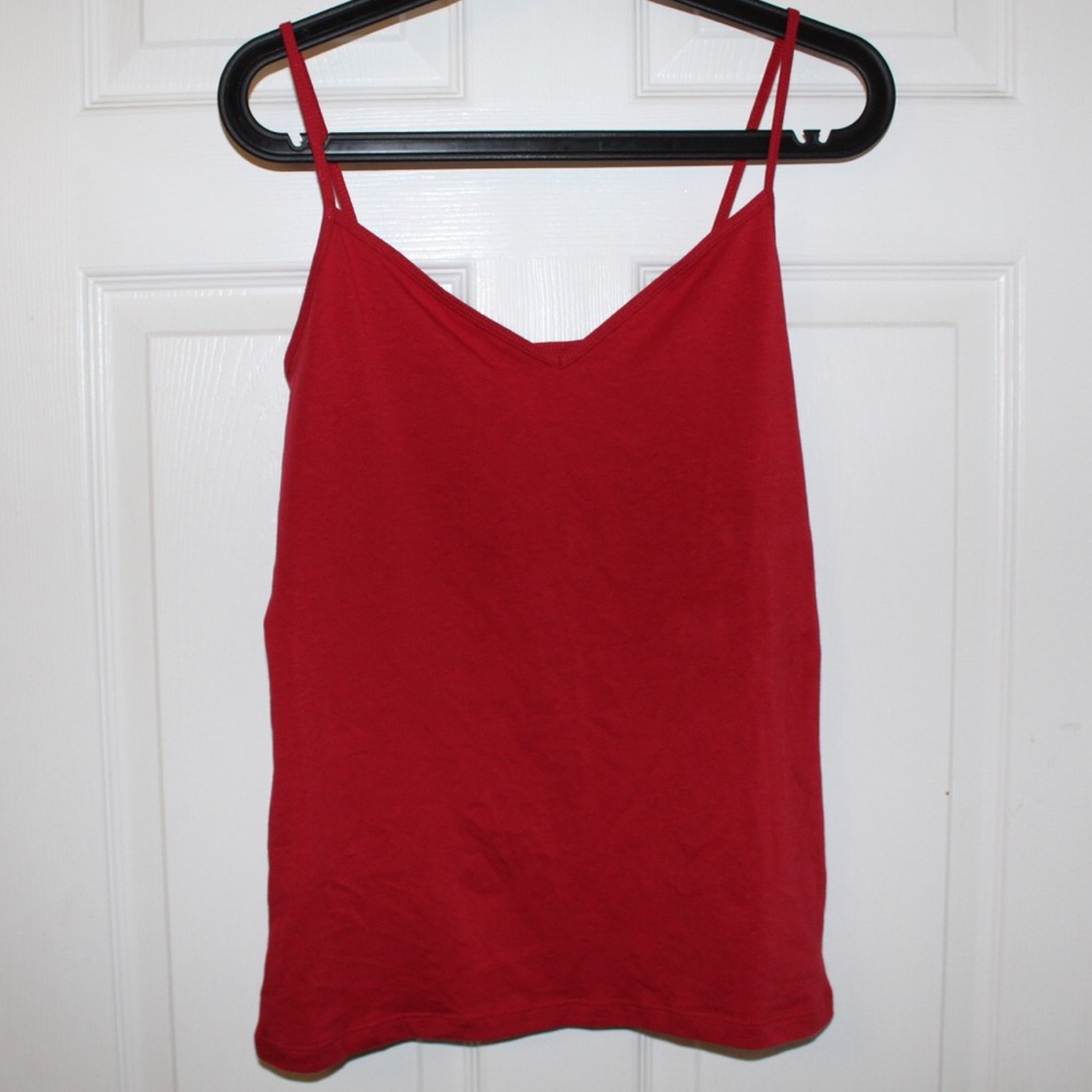 Red tank top